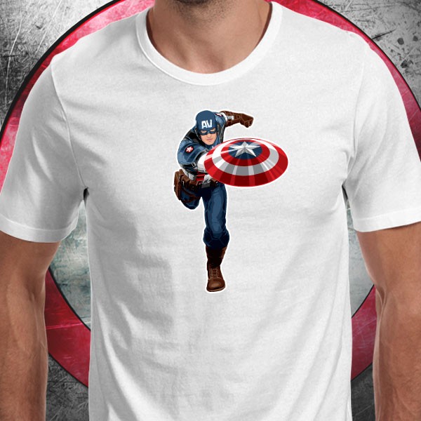Camiseta Capitan America Superheroes 