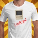 camiseta I love you Mac apple
